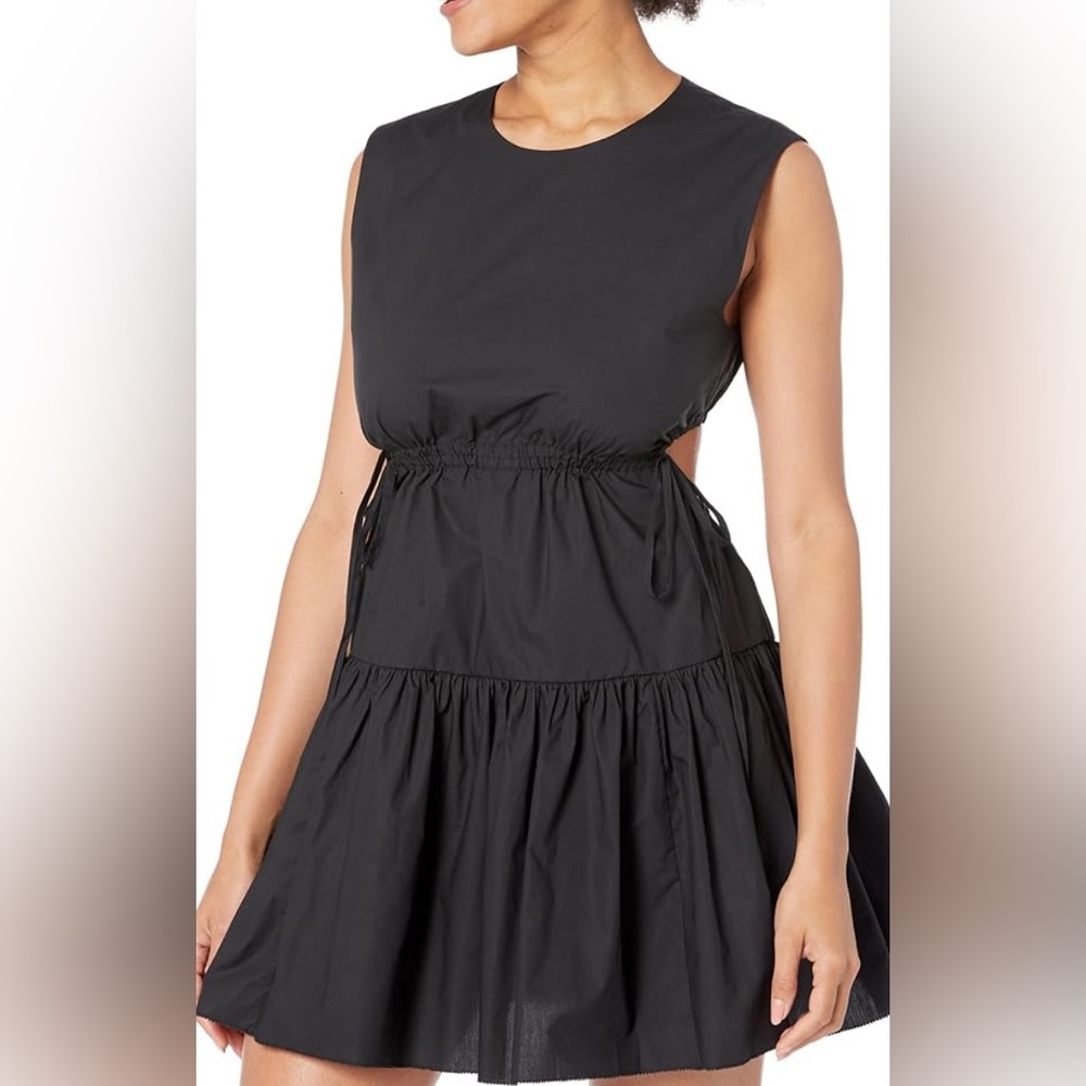 WAYF womens cut out short fit & flare mini dress